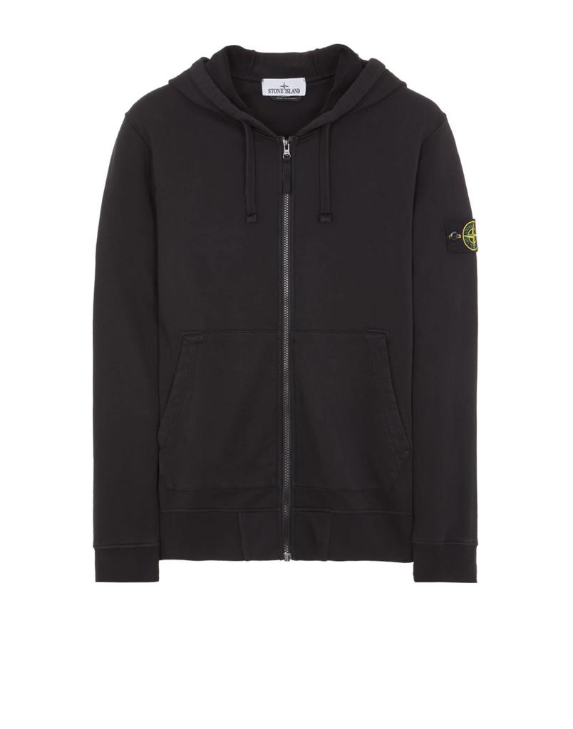 2 x 1 : Felpa Zip Stone Island Cappuccio