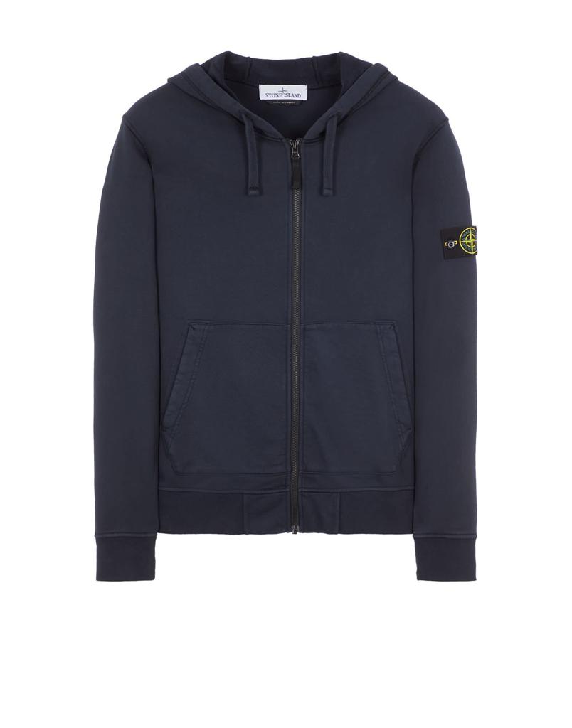 2 x 1 : Felpa Zip Stone Island Cappuccio