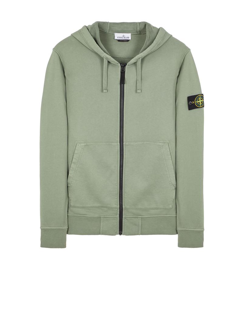 2 x 1 : Felpa Zip Stone Island Cappuccio